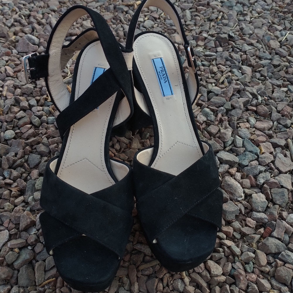 Prada Crossover Platform High Heels